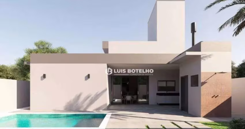 Casa térrea em construção no condomínio residencial villa bela vista com 3 suítes e 4 vagas de garag