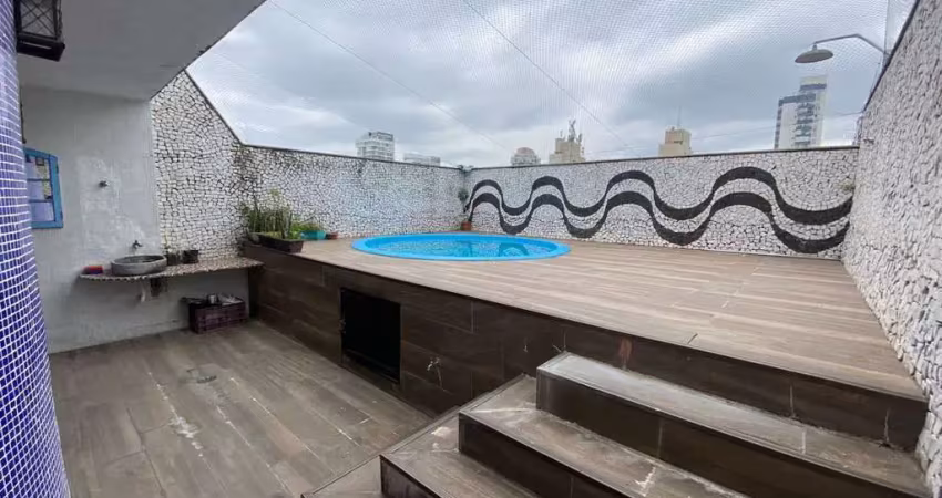 Cobertura com 3 dormitórios à venda, 223 m² por R$ 1.350.000,00 - Boqueirão - Santos/SP