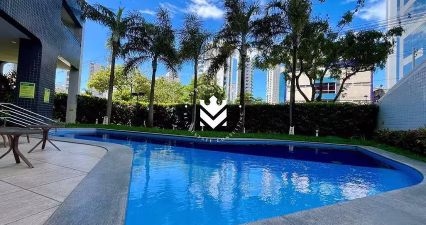 Vendo apartamento com 128m², 3 quartos e vista para o mar