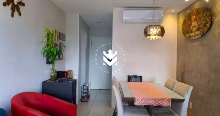 Oportunidade! apartamento na torre reformado, semi mobiliado, 02 quartos (1 suíte) com 53m² por apenas r$ 455 mil