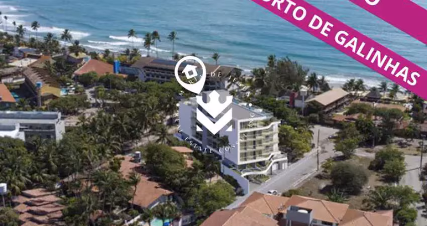 Últimas unidades! flat a apenas 50 metros da praia de porto de galinhas por apenas r$430.000,00!