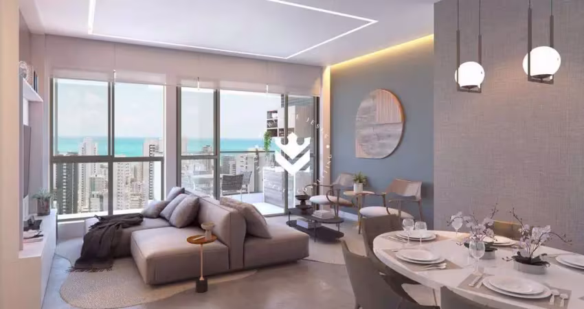 Apartamento à venda, 3 quartos, 1 suíte, 2 vagas, boa viagem - recife/pe
