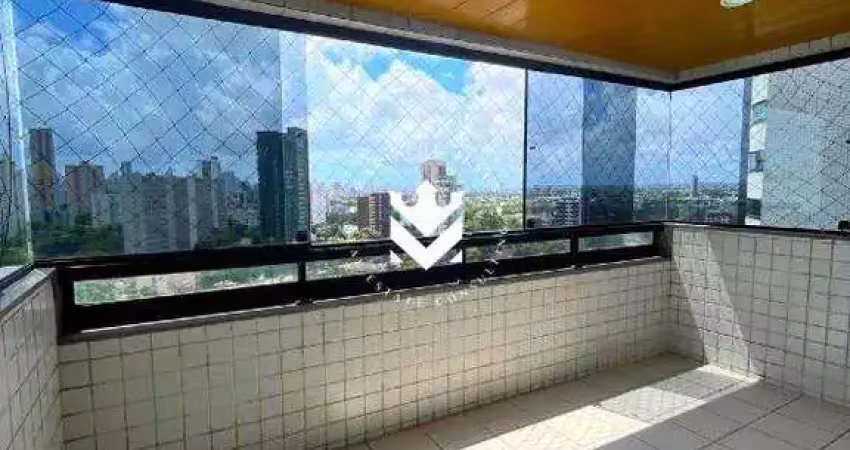 Apartamento exclusivo em andar alto com vista livre para a praça de casa forte – 4 quartos, suítes, varanda ampla e 3 vagas!