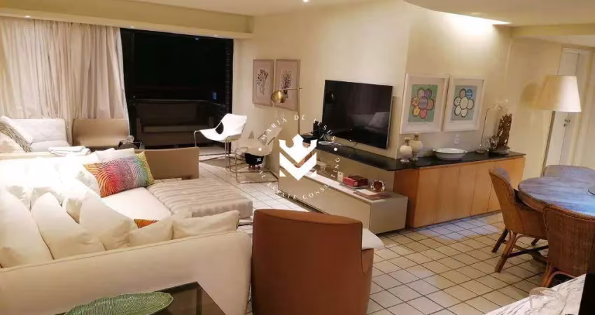 Apartamento mobiliado a venda 167m² em boa viagem r$ 1.390.000,00