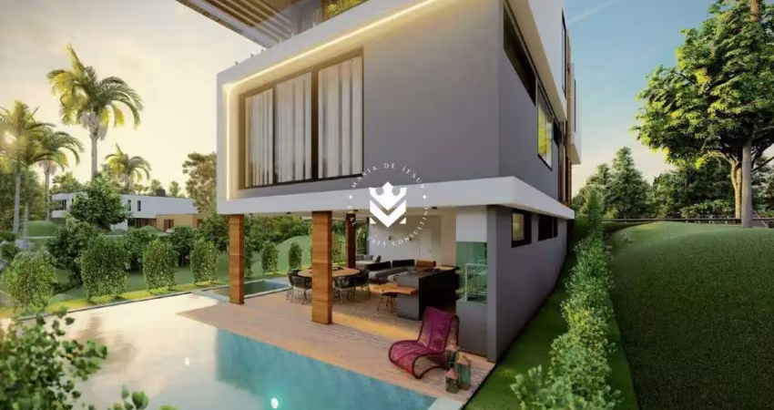 Casa de alto padrão 4 suítes, 511m² – alphaville pernambuco 2, modernidade e exclusividade