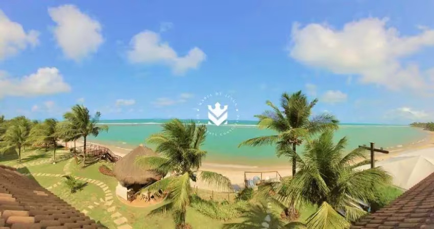 Flat beira-mar em muro alto, 2 quartos + mezanino – vista panorâmica