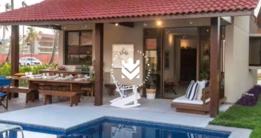 Bangalô com 165m² no oka beach residence á beira-mar de muro alto por r$4.900.000,00