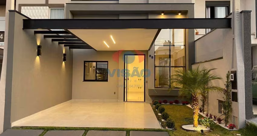 Casa em condomínio à venda, 3 quartos, 1 suíte, 2 vagas, Jardins do Império - Indaiatuba/SP