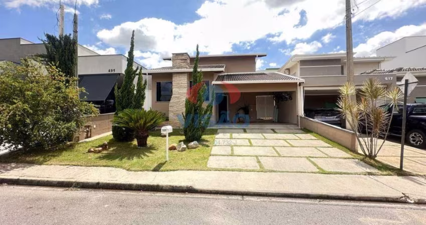 Casa-sobrado com 3 quartos, 1 suíte, closet e 4 vagas em Condomínio Terra Magna, Indaiatuba/SP.
