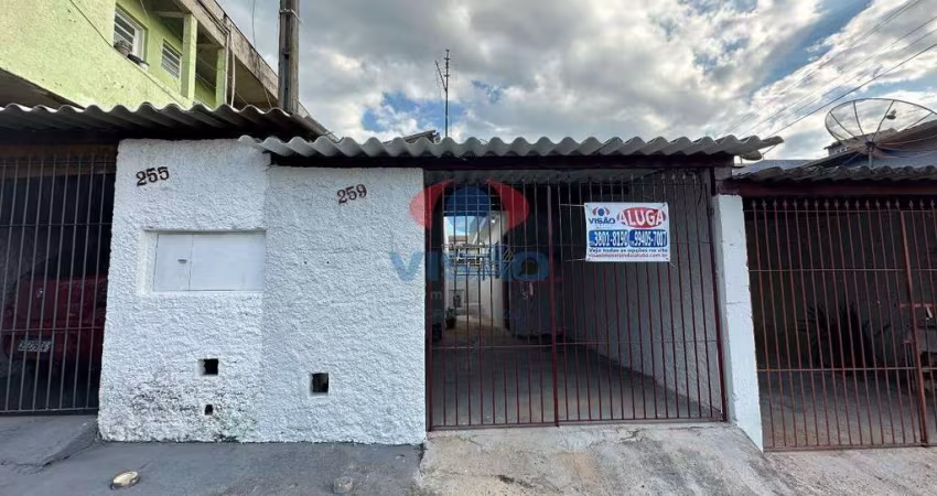 Casa para locação com 01 dormitório e 01 vaga de garagem no Jd. S. Francisco em Indaiatuba-SP