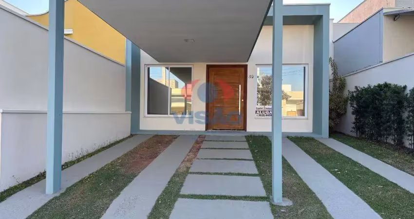 Casa em condomínio para aluguel, 3 quartos, 1 suíte, 2 vagas, jardim montreal residence - indaiatuba/sp