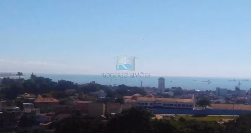 Terreno em declive com 310m2, com linda vista para o mar, macae-rj