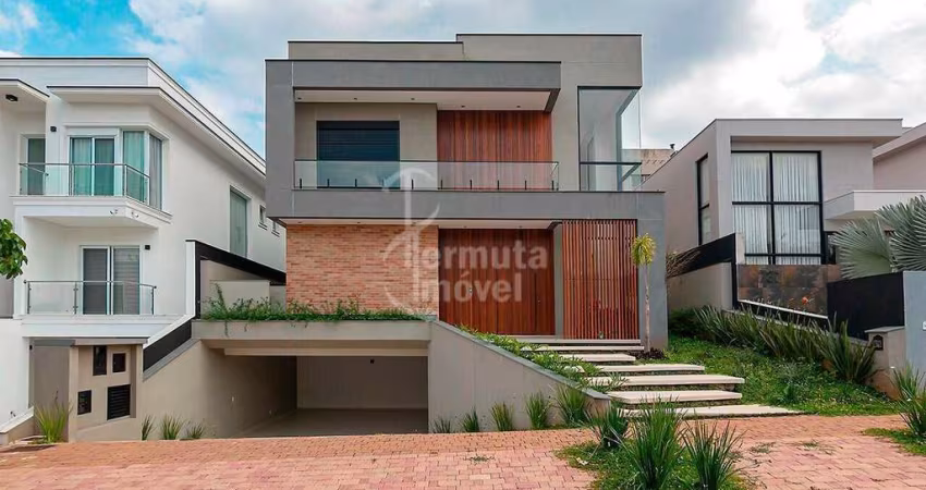 Residencial Gênesis I - Uma casa moderna com 480 m², possuindo cozinha americana, 4 suítes, uma suíte Master com closet no Residencial Gênesis 1