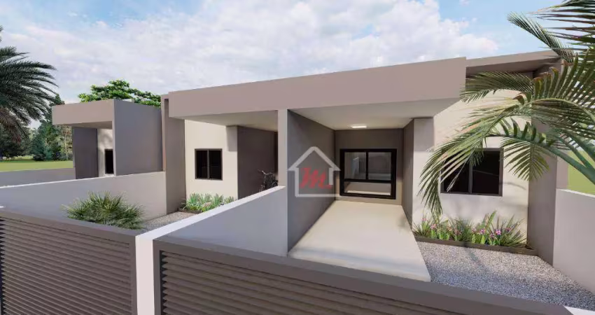 Casa com 2 dormitórios à venda, 66 m² por r$ 350.000,00 - gaspar mirim - gaspar/sc