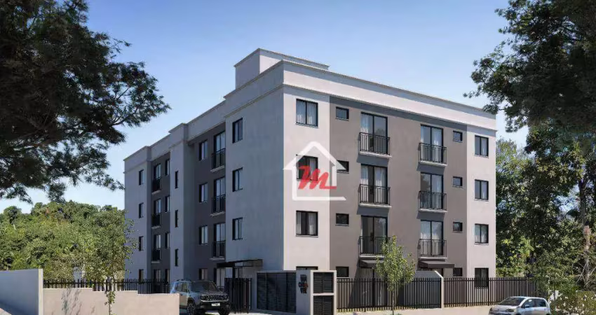 Apartamento com 2 dormitórios à venda, 51 m² por R$ 245.000,00 - Araponguinhas - Timbó/SC