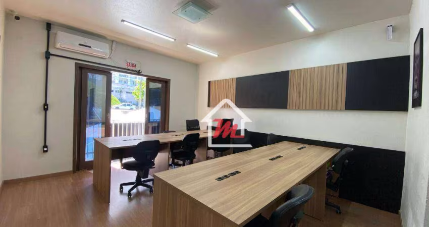 Sala para alugar, 45 m² por R$ 2.400,00/mês - Água Verde - Blumenau/SC