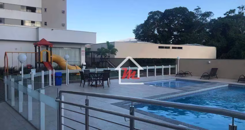 Apartamento com 2 dormitórios para alugar, 72 m² por R$ 2.650,00/mês - Velha - Blumenau/SC