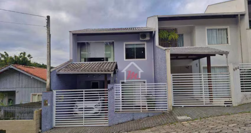 Sobrado com 3 dormitórios à venda, 121 m² por r$ 700.000,00 - velha - blumenau/sc