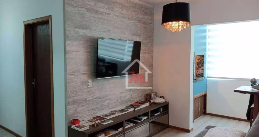 Apartamento 100% mobiliado, com 2 dormitórios à venda, 53 m² por r$ 390.000 - água verde - blumenau/sc
