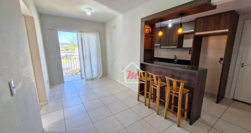 Apartamento com 2 dormitórios à venda, 55 m² por r$ 270.000,00 - passo manso - blumenau/sc