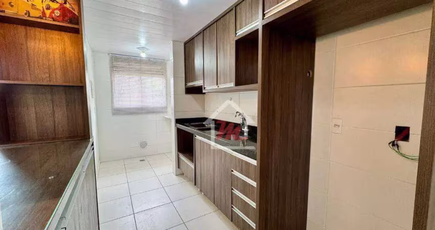 Apartamento com 2 dormitórios à venda, 55 m² por r$ 265.000,00 - passo manso - blumenau/sc