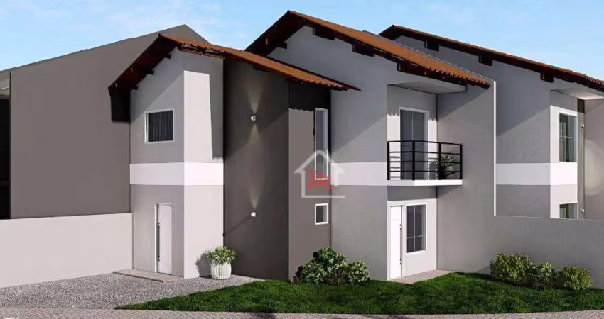 Sobrado com 2 dormitórios à venda, 66 m² por r$ 350.000,00 - itoupava central - blumenau/sc