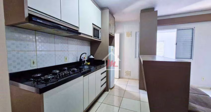 Apartamento com 2 dormitórios para alugar, 51 m² por r$ 1.900,00/mês - velha central - blumenau/sc