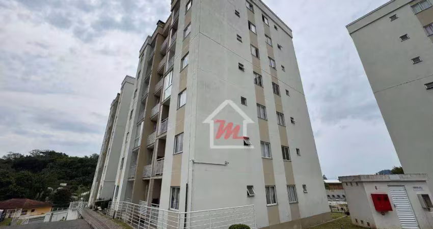 Apartamento com 2 dormitórios para alugar, 54 m² por r$ 2.150/mês - passo manso - blumenau/sc