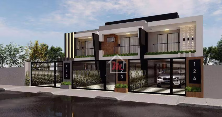 Sobrado com 3 dormitórios à venda, 130 m² por r$ 750.000,00 - velha central - blumenau/sc