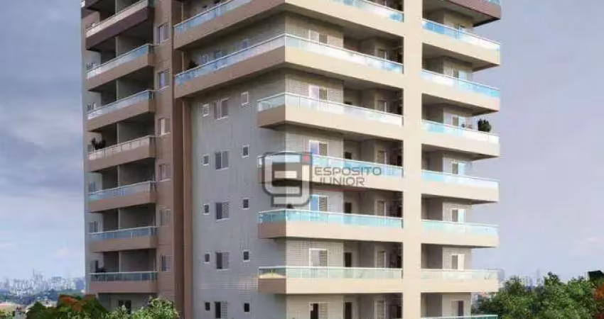 Apartamento com 1 dormitório à venda, 47 m² por r$ 325.000,00 - mirim - praia grande/sp