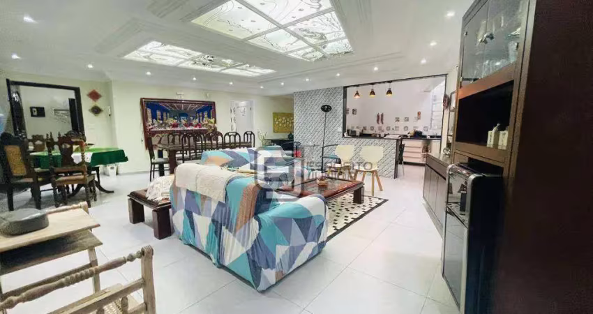 Casa com 3 dormitórios à venda, 210 m² por r$ 2.200.000,00 - canto do forte - praia grande/sp