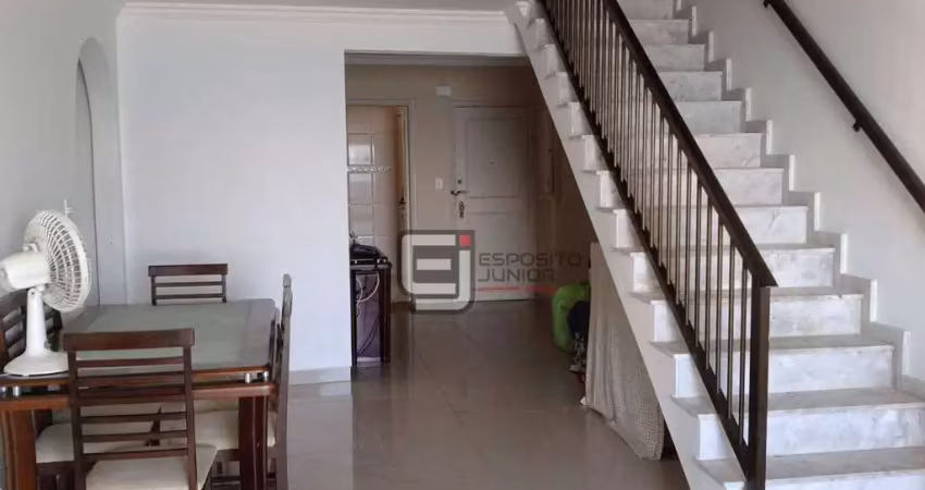 Apartamento duplex com 4 dormitórios à venda, 258 m² por r$ 1.750.000,00 - canto do forte - praia grande/sp