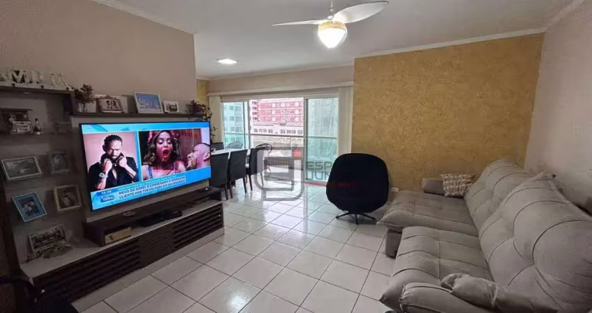 Apartamento com 3 dormitórios à venda, 137 m² por r$ 600.000 - tupi - praia grande/sp