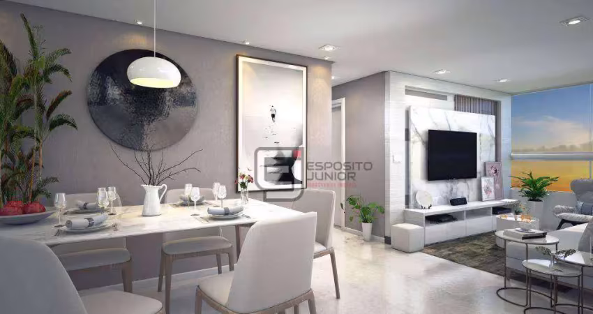 Apartamento com 2 dormitórios à venda, 71 m² por r$ 545.290,00 - vila guilhermina - praia grande/sp