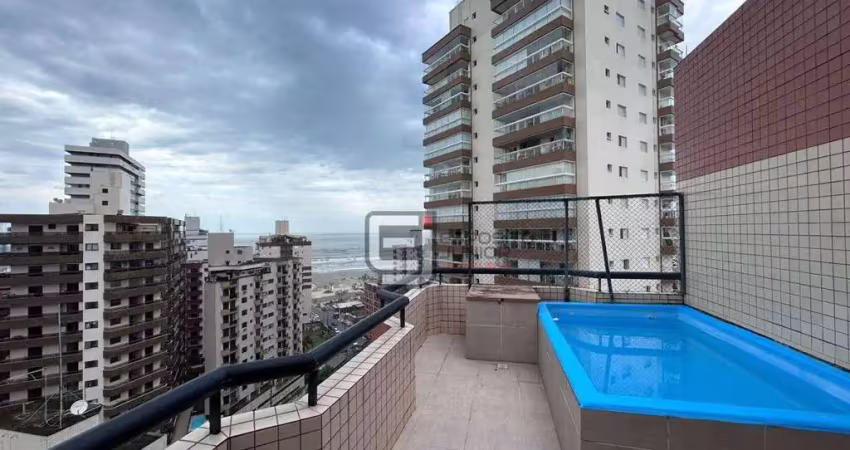 Cobertura com 3 dormitórios à venda, 140 m² por r$ 960.000,00 - vila tupi - praia grande/sp
