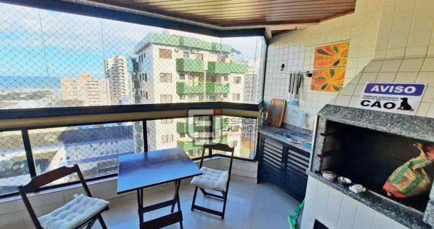 Apartamento com 3 dormitórios à venda, 120 m² por r$ 750.000,00 - tupi - praia grande/sp