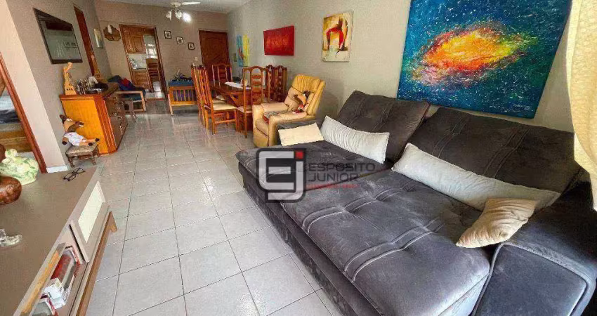 Apartamento com 3 dormitórios à venda, 125 m² por r$ 750.000,00 - tupi - praia grande/sp