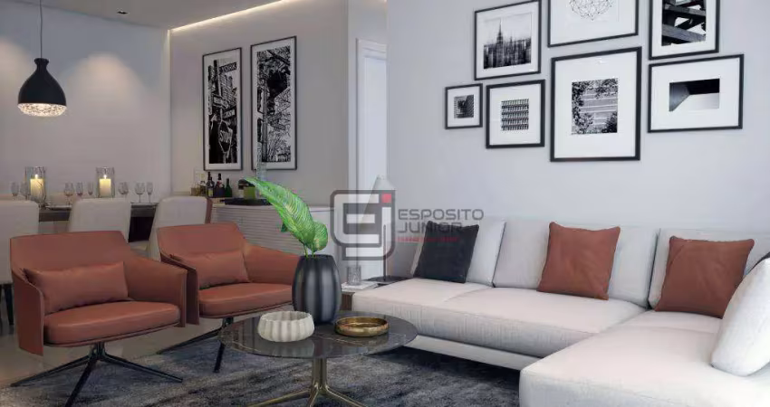 Apartamento com 3 dormitórios à venda, 105 m² por r$ 1.060.000,00 - canto do forte - praia grande/sp