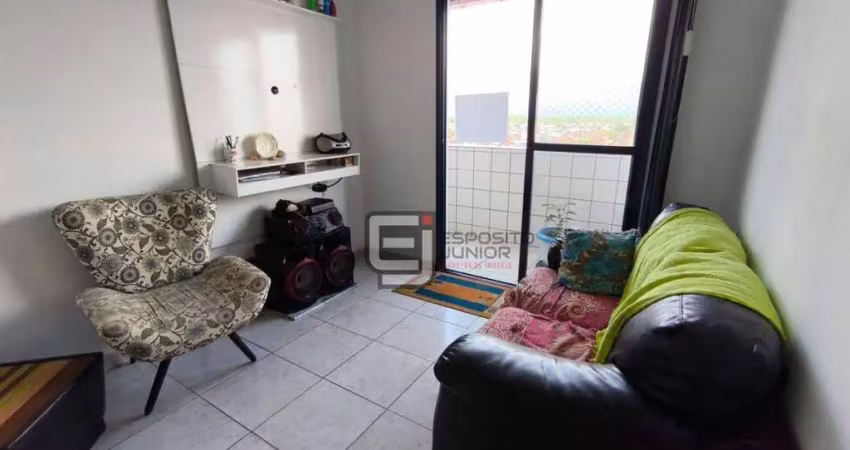 Apartamento com 1 dormitório à venda, 52 m² por r$ 270.000 - tupi - praia grande/sp