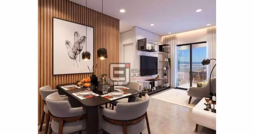 Apartamento com 1 dormitório à venda, 39 m² por r$ 283.000,00 - maracanã - praia grande/sp