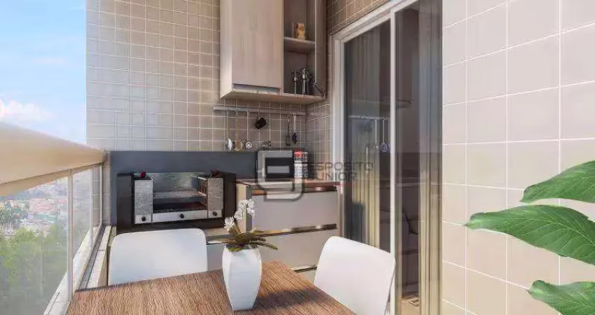 Apartamento com 2 dormitórios à venda, 54 m² por r$ 373.300,00 - guilhermina - praia grande/sp
