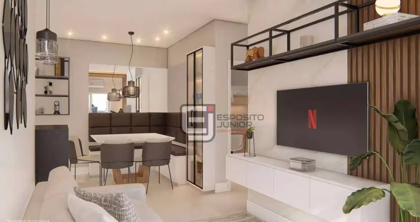 Apartamento com 2 dormitórios à venda, 63 m² por r$ 473.000,00 - guilhermina - praia grande/sp