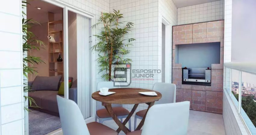 Apartamento com 2 dormitórios à venda, 66 m² por r$ 449.000,00 - mirim - praia grande/sp