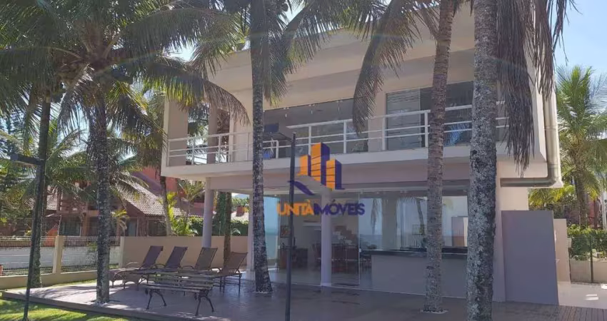 Linda casa em condomínio, Pé na areia -  com 4 suítes à venda, 324 m² por R$ 6.500.000 - Santa Cruz - Ubatuba/SP