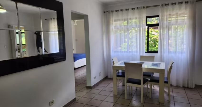 APARTAMENTO MOBILIADO 1 DORMITORIO GARAGEM DEMARCADA -SANTOS/JOSE MENINO