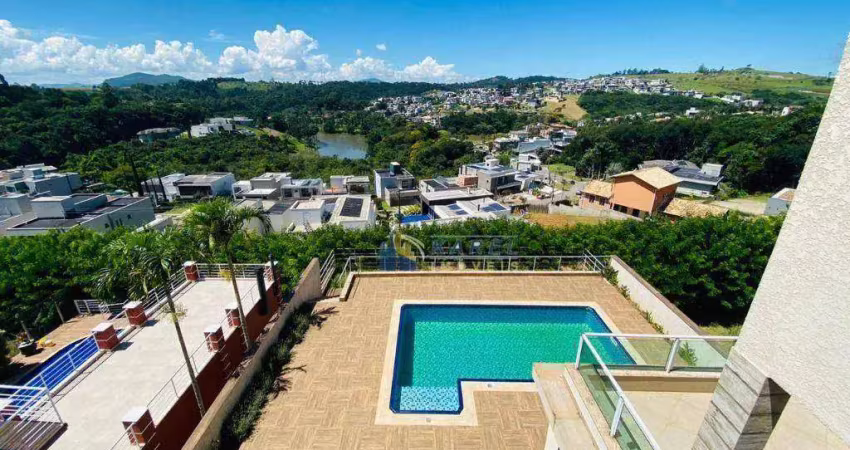 Sobrado à venda com 5 dormitórios, amplo quintal com piscina e área gourmet no condomínio fechado santa helena 3 em bragança paulista!!