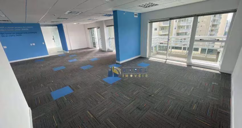 Sala comercial de 154m² de área útil com 4 banheiros, 4 vagas, 4 varandas, ar condicionado no edifício w/paulista offices na rua vergueiro 360.