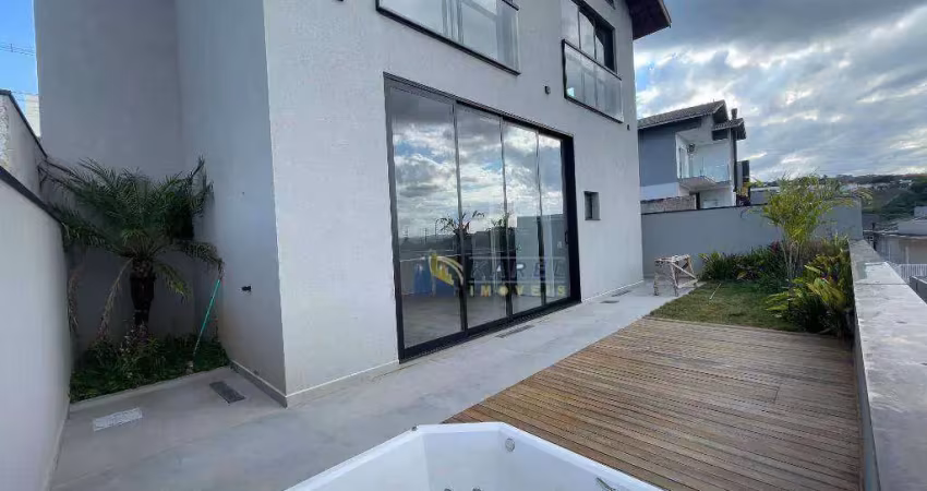 Casa para venda ou locação com 3 suítes, jacuzzi, área gourmet em condomínio fechado villa real de bragança na cidade de bragança paulista