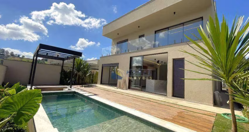 Casa térrea nova à venda com 4 suítes, piscina e área gourmet integrada no interior em condomínio fechado tipo clube no vale das águas em bragança