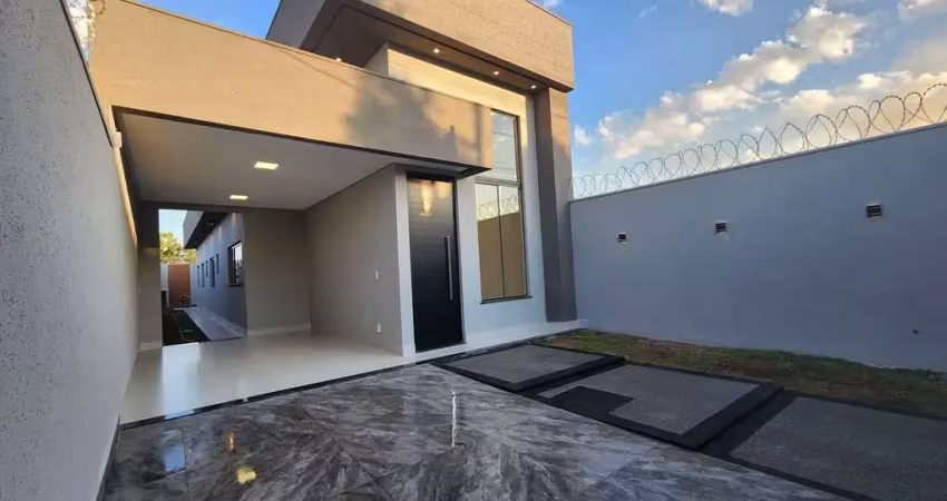 Casa moderna com acabamento de alto padrão no jardim buriti sereno